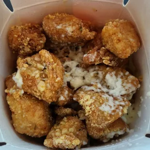 Garlic butter salt popcorn chicken