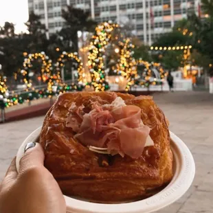 Prosciutto and Fontina Danish