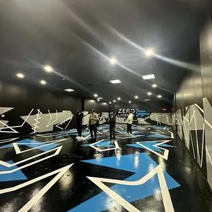 Gaming experience in zero latency Irving.