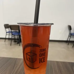 Rose tea with crystal boba