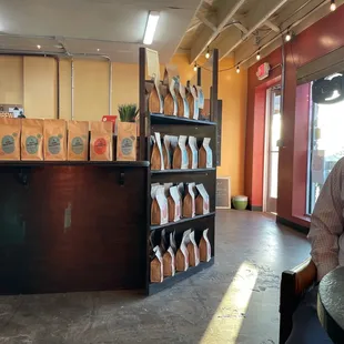 Bags of fresh Coffee