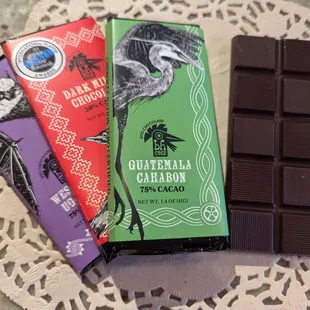 Single Origin Craft Chocolate Bars made in-house from fine cacao