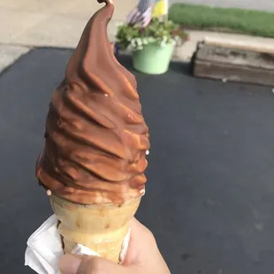 Dip-top soft serve