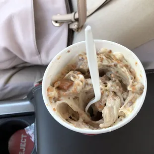 Butterfinger avalanche with almond milk
