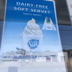 This is the vegan vanilla soft serve