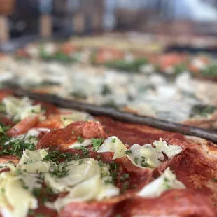 two different pizzas