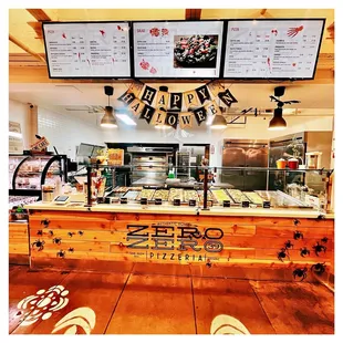 a view of the counter