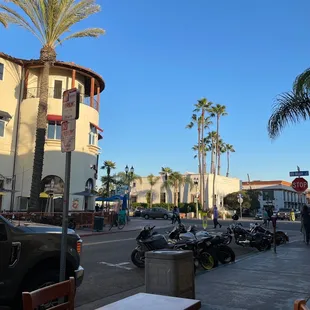 outside