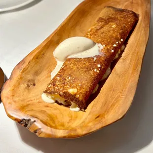 a plate of food on a table