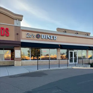 the front of the restaurant