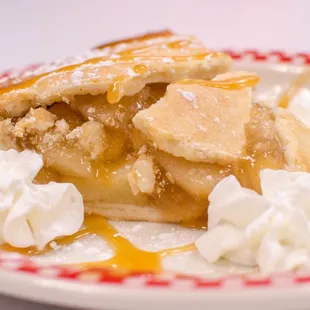 a slice of apple pie