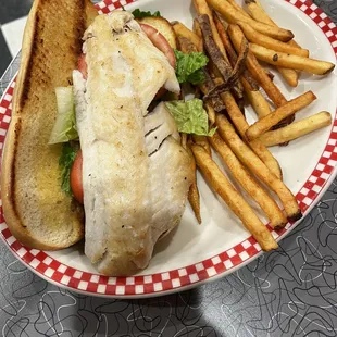 Walleye sandwich