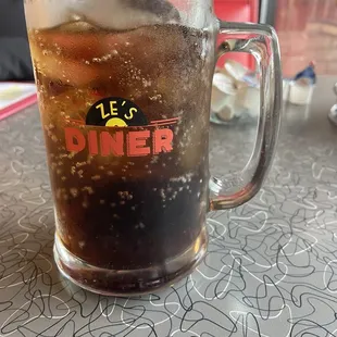 Coca-Cola served in an ice cold mug!