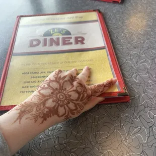 Diner Menu