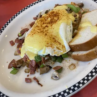 Cajun breakfast with sausage