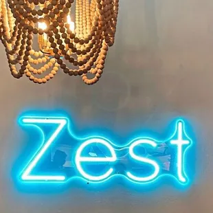 Bar Area with Zest Sign