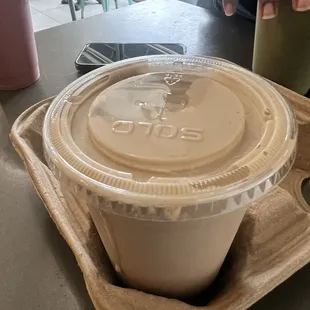 Peanut Butter Split* with CHOCOLATE PROTEIN: The BEST out of the three we got