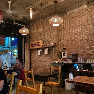 the interior of a restaurant