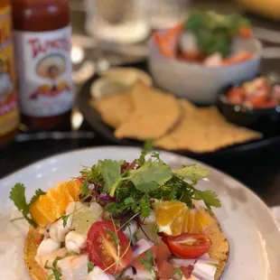 Seafood Tostada