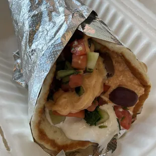 Create your own gyro. With chicken. DELICIOUS