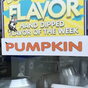 Hand-dipped flavor of the week.