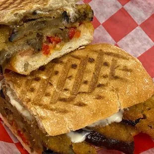 Eggplant panini