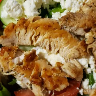 Buffalo chicken salad  and grilled chicken salad