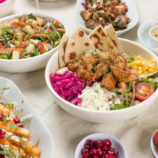  a variety of salads