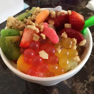 One of my favorite frozen yogurts in town. (Well the only one in town) but it's pretty good &amp; great service.