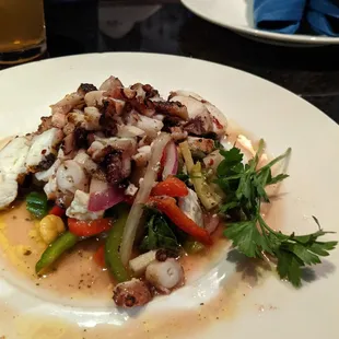 Grilled octopus appetizer