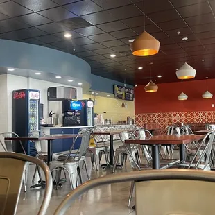 Inside a lot of tables!