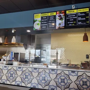 menus on the wall