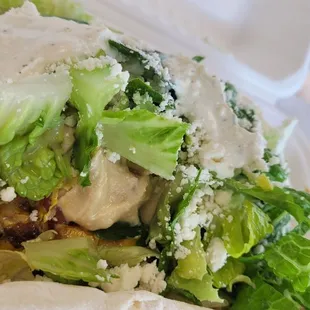 Spicy Garlic Chicken Pita + Feta Sauce 1