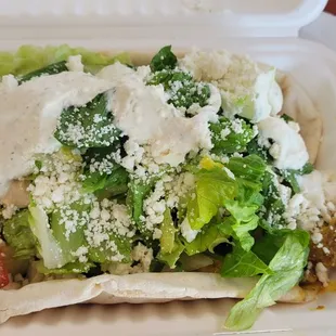 Spicy Garlic Chicken Pita