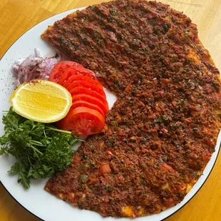 Turkish pizza &quot; lahmacun &quot; amazing