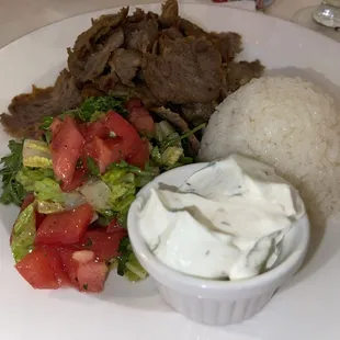 Lamb doner plate.  Delicioussssss