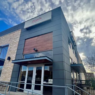 the entrance to zeytin mediterranean grill