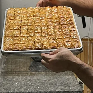Fresh Baklava, YUM!