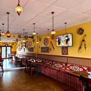 the interior of a restaurant