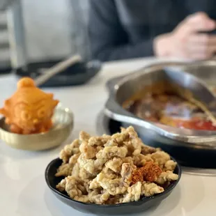 Fried slice chicken tender