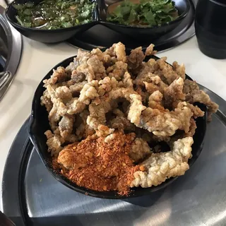 Deep Fried Pork Hot Pot