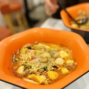 Malatang with spicy bone broth