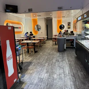 Inside seating area