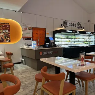 the interior of a restaurant