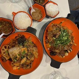 Spicy dry pot for 2!