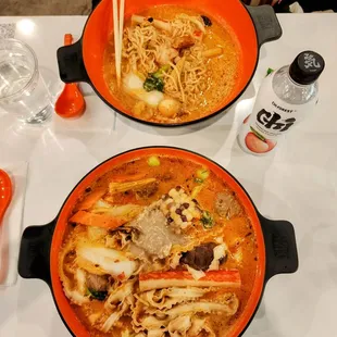 This was amazing. Their selection of ingredients and noodles types were impressive.  I chose their original broth, spicey‍‍.