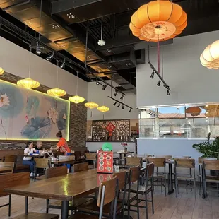 the interior of a restaurant