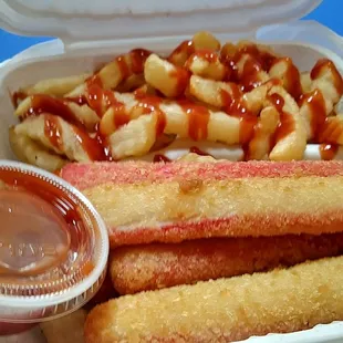 Fried Crab Stick Platter.