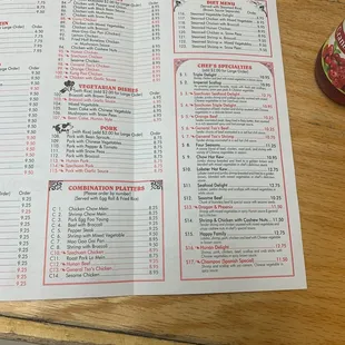 Menu Menu