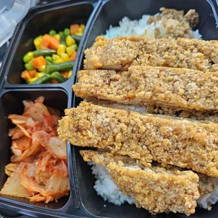 Chicken Cutlet with rice set: